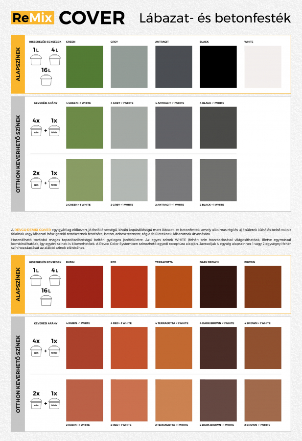 REVCO REMIX COVER színek
