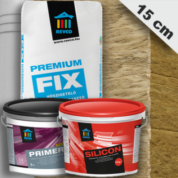 Kőzetgyapot homlokzati hőszigetelés 15 cm