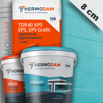 8 cm Thermodam lábazati hőszigetelő rendszer