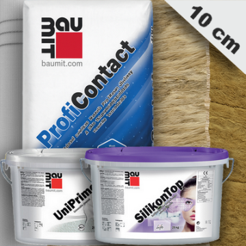 10 cm Baumit kőzetgyapot hőszigetelő rendszer