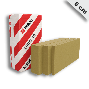 Vakolható homlokzati kőzetgyapot szigetelés 6 cm