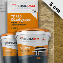 5 cm Thermodam kőzetgyapot hőszigetelő rendszer