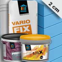 Lábazati hőszigetelő rendszer 2 cm