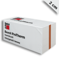 Baumit ProTherm homlokzati hőszigetelő lemez 2 cm